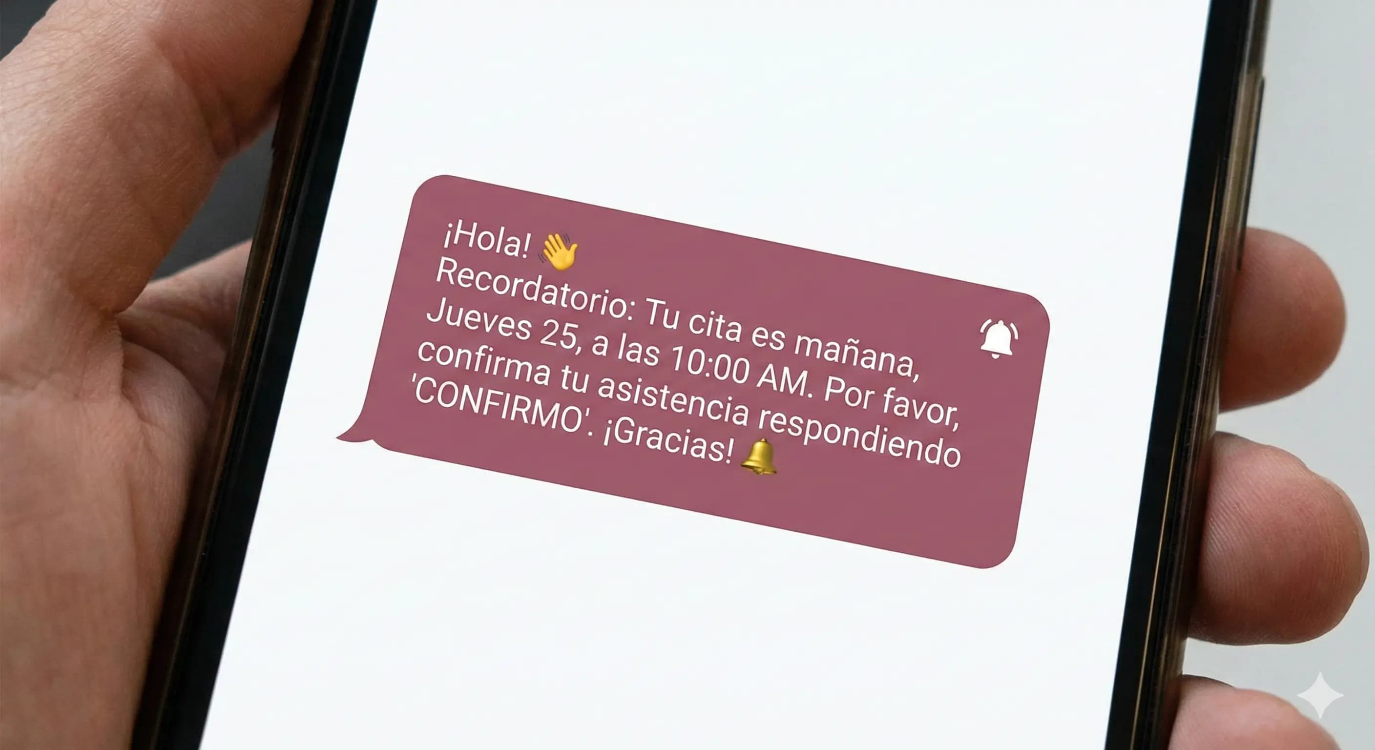 Paso 4 — Recordatorio + confirmación